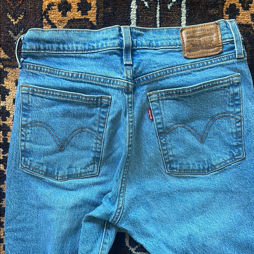 Levi’s Wedgie Straight Leg Jean Classic Blue